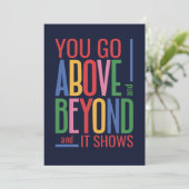 Carte d'appréciation des employés/collègues/amis d (Debout devant)