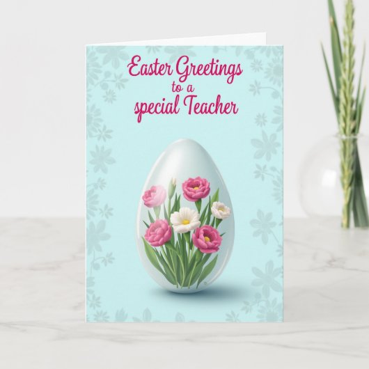 Carte d'appréciation des fleurs de printemps (Devant)