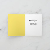 Carte d'appréciation du bénévole (Intérieur)