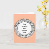 Carte d'appréciation du bénévole (Fleur jaune)