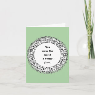 Carte d'appréciation du bénévole