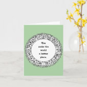 Carte d'appréciation du bénévole (Fleur jaune)