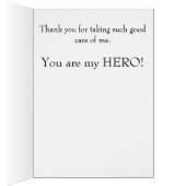 Carte d'appréciation du fournisseur de soins infir (Intérieur (Droit))