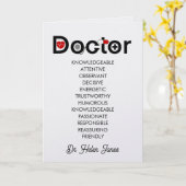 Carte d'appréciation du médecin (Fleur jaune)