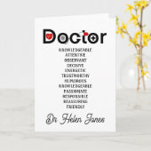 Carte d'appréciation du médecin (Fleur jaune)