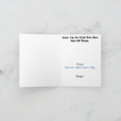 Carte D'Appréciation Lineman On Pole (Intérieur)