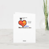 Carte d'appréciation Merci Mailman (Dos)