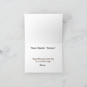 Carte d'appréciation militaire ou militaire amusan (Intérieur)