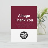 Carte d'appréciation personnalisée pour les employ (Debout devant)