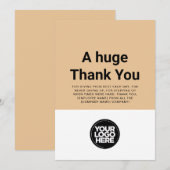 Carte d'appréciation personnalisée pour les employ (Devant / Derrière)