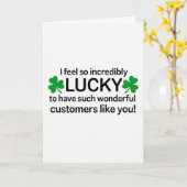 Carte d'appréciation pour clients chanceux (Fleur jaune)
