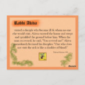 Carte d'apprentissage de la vie juive : Bikur Holi (Dos)