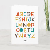 Carte d'apprentissage pour enfants (Dos)