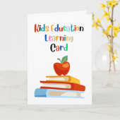 Carte d'apprentissage pour enfants (Fleur jaune)