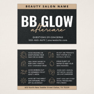 Carte d'après-garde Black BB brillante Premium