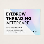 Carte d'après-garde Holographique Eyebrow Threadin (Devant)