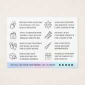 Carte d'après-garde Holographique Eyebrow Threadin (Dos)