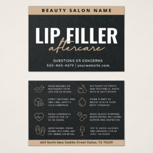 Carte d'après-garde Premium Black Luxury Lip Fille