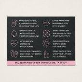 Carte d'après-garde Premium Black Needles Lips (Dos)