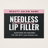Carte d'après-garde Premium Black Needles Lips (Devant)