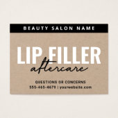 Carte d'après-garde Premium Eco Kraft Lip Filler (Devant)