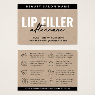 Carte d'après-garde Premium Eco Kraft Lip Filler