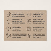 Carte d'après-garde Premium Kraft Needles Lips (Dos)