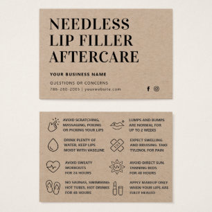 Carte d'après-garde Premium Kraft Needles Lips