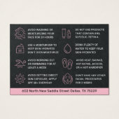 Carte d'après-garde Premium Rose BB brillant (Dos)