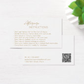 Carte d'après-garde simple or élégant (Bureau)