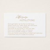 Carte d'après-garde simple or élégant (Devant)