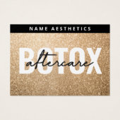 Carte d'après-soin de remplissage Gold Dermal Part (Devant)