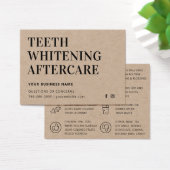 Carte d'après-soins Eco Kraft moderne teeth blanch (Bureau)