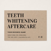 Carte d'après-soins Eco Kraft moderne teeth blanch (Devant)