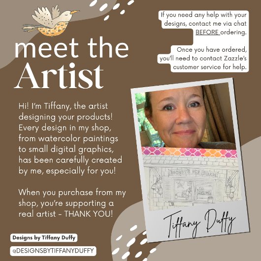 Carte d'aquarelle Cute Coffee House Storefront