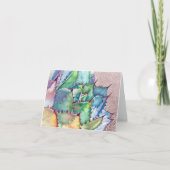 Carte d'aquarelle d'agave par Debra Lee Baldwin (Devant)