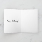 Carte d'aquarelle d'anniversaire florale (Intérieur)