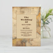 Carte d'aquarelle de destination Mariage de voyage (Debout devant)