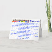 Carte d'aquarelle Giraffe (Dos)