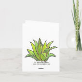Carte d'aquarelle Graptopetalum (Dos)