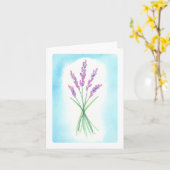 Carte d'aquarelle Lavender (Fleur jaune)
