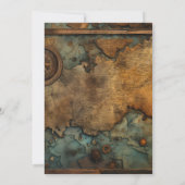 Carte d'aquarelle Mariage de voyage (Dos)