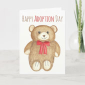 Carte d'aquarelle Opa Bear Hug "Happy Adoption Day (Devant)