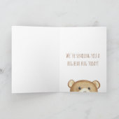 Carte d'aquarelle Opa Bear Hug "Happy Adoption Day (Intérieur)