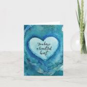 Carte d'aquarelle originale unique (Devant)