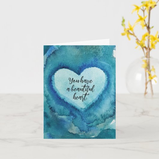 Carte d'aquarelle originale unique (Fleur jaune)