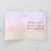 Carte d'aquarelle Pastel de forme florale personna (Intérieur)