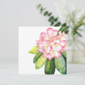 Carte d'aquarelle 'Pink Rhod' (Debout devant)