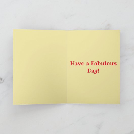 Carte d'aquarelle rouge vif (Intérieur)