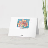 Carte d'aquarelle Succulente de graptosédum (Dos)